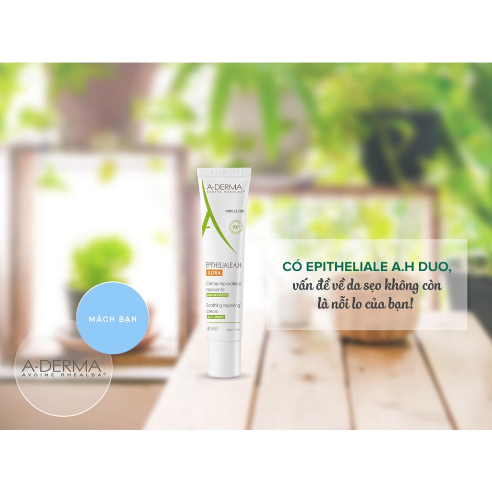 Kem Dưỡng A-Derma Hỗ Trợ Liền Sẹo, Tái Tạo Da Epitheliale A.H Ultra Soothing Repairing Cream 40ml