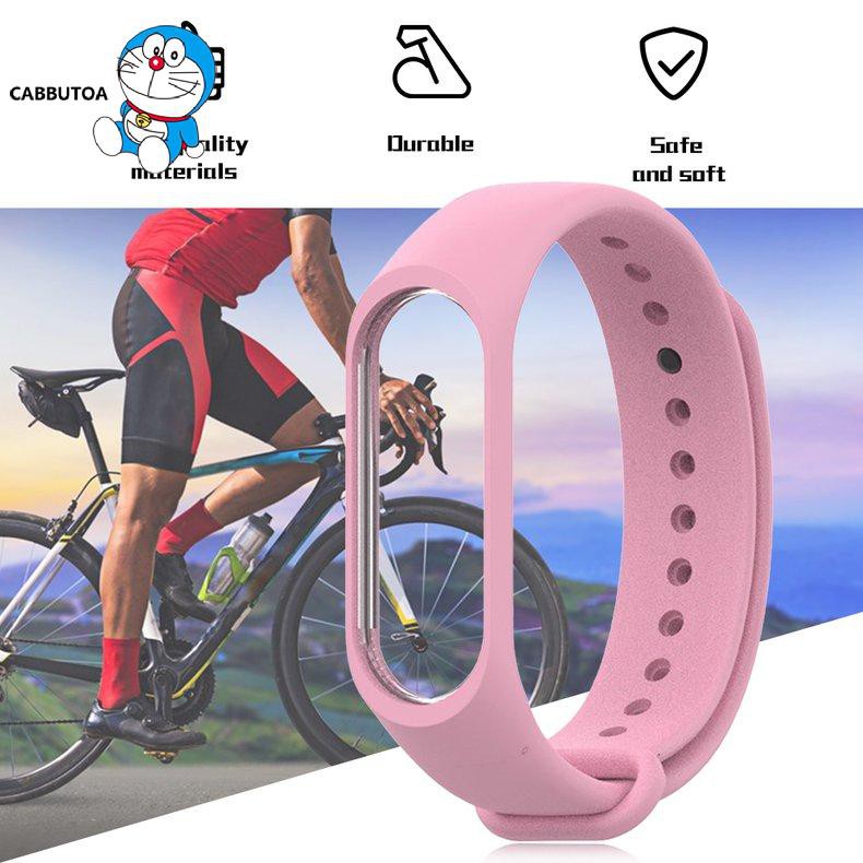 Dây Đeo Thay Thế Chất Liệu Silicon Thiết Kế Nhiều Lỗ Thời Trang Cho Xiaomi Mi Band 3