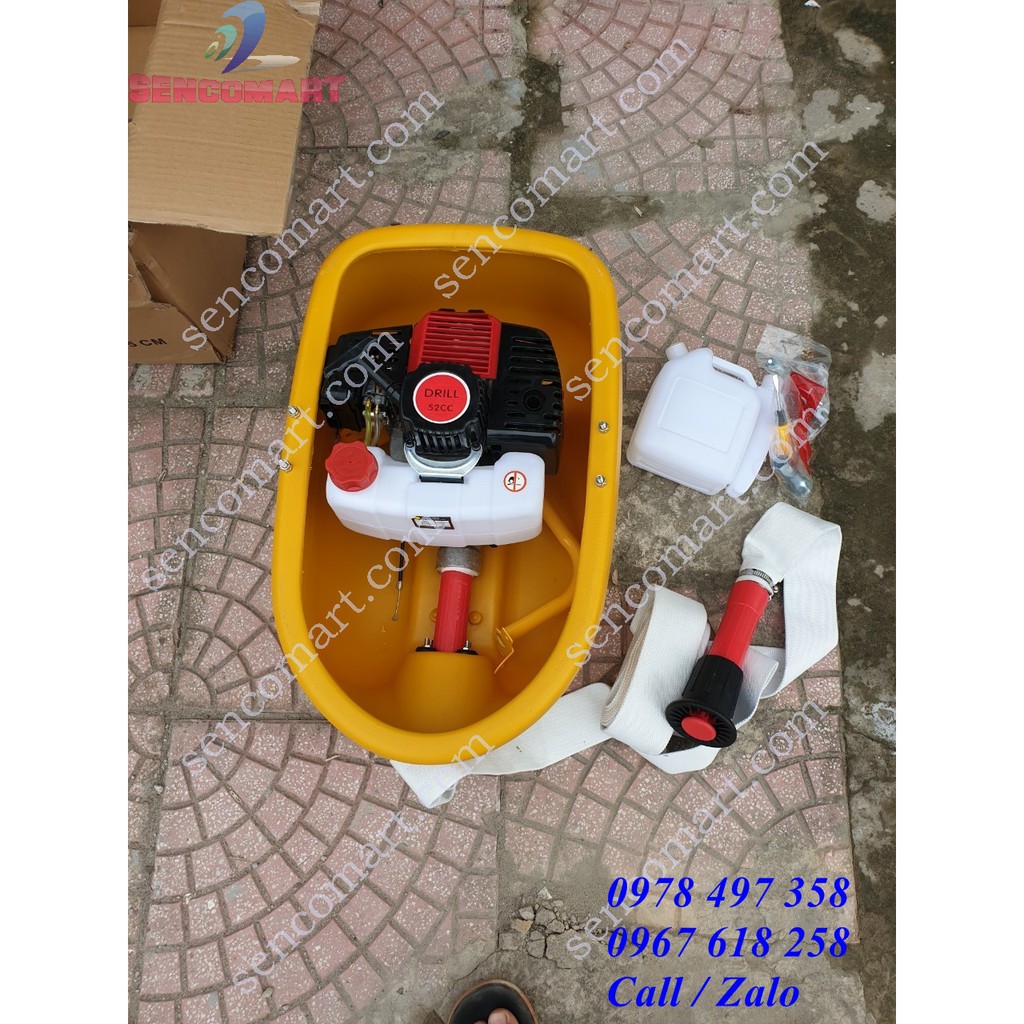 Máy bơm thuyền thả nổi chạy xăng 2 thì nhập khẩu nguyên chiếc