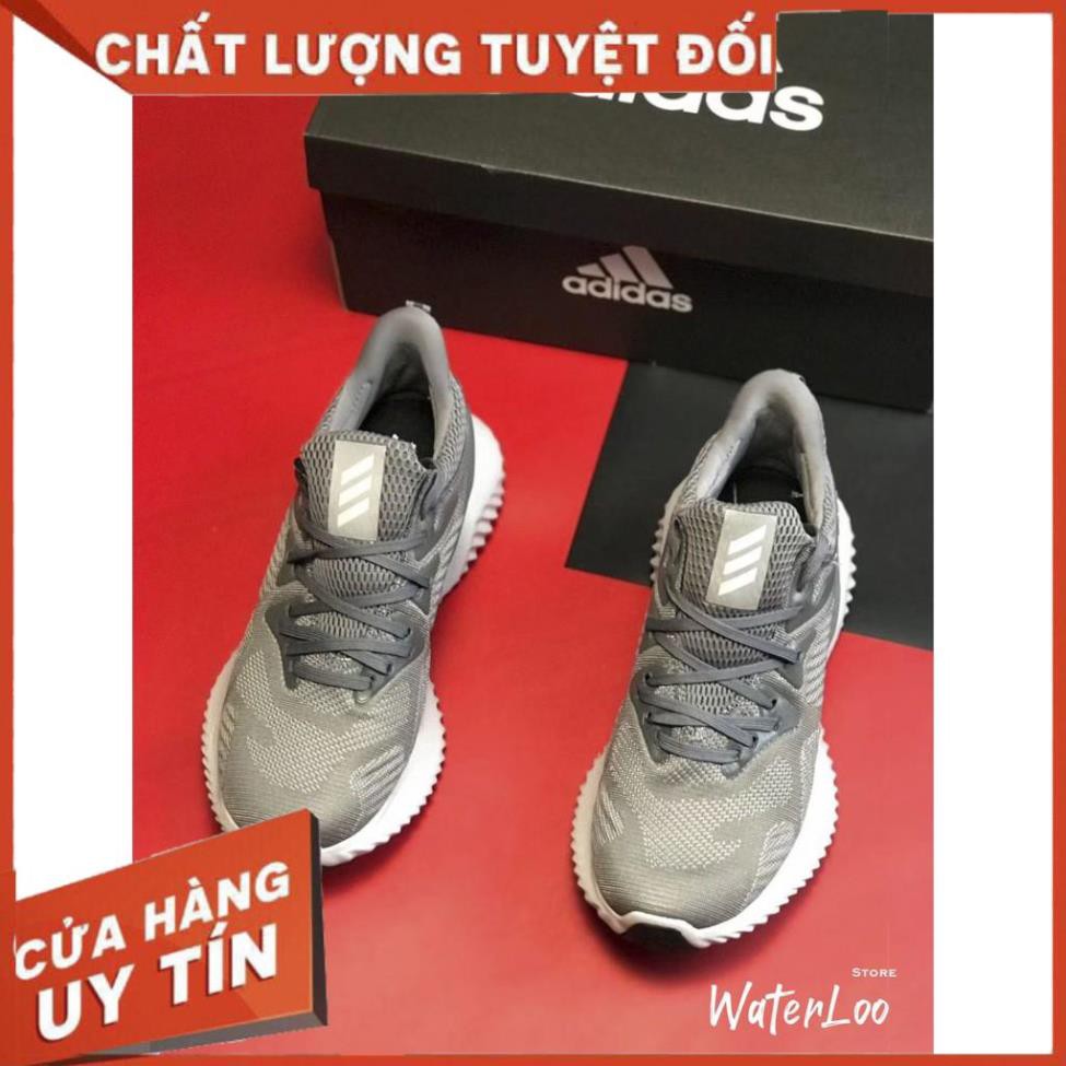 (HÀNG CHUẨN+QUÀ TẶNG) Giày thể thao sneaker nam nữ ALPHABOUNCE Beyond 2018 Grey white Xám đế trắng | BigBuy360 - bigbuy360.vn