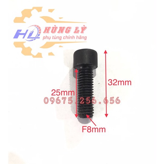 ốc lục giác 6 phi 8 dài 3.2cm phụ tùng máy cày phụ tùng máy nông nghiệp phụ tùng Hùng Lỳ