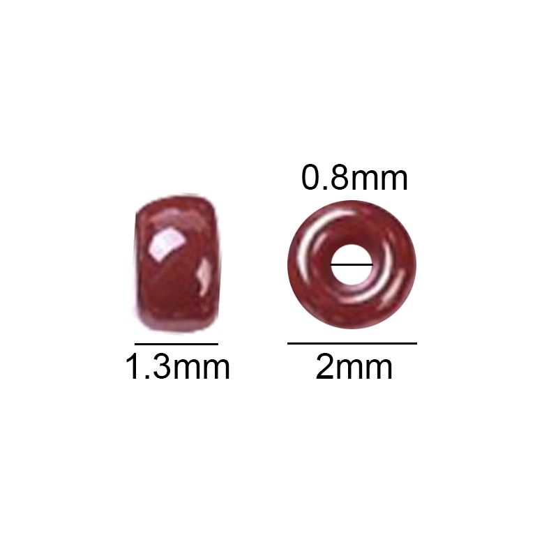 11111 hạt trong suốt làm vòng phong cách nhật bản bằng AB 2x1.3 mm lỗ 0.8 mm 10g