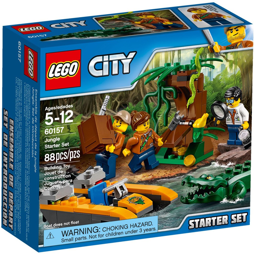 LEGO City 60157 - Bộ Thám Hiểm Rừng Xanh Khởi Đầu