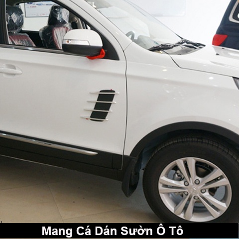 Mang Cá Dán Sườn Xe Ô Tô Giả Hốc Gió,Trang Trí Xe Hơi - Bộ 2 Chiệc CARZONE.TOP