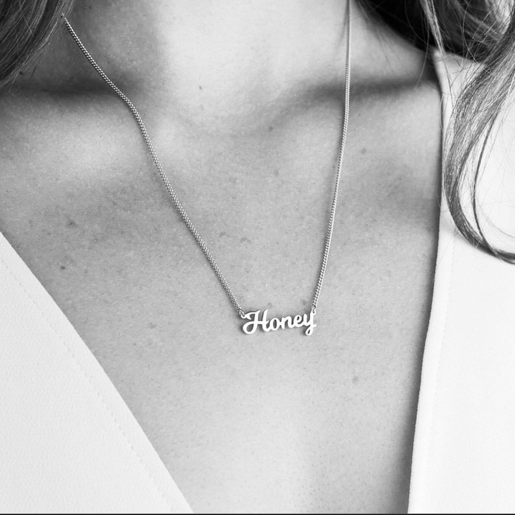 Dây chuyền bạc Tlee,vòng cổ chữ thiết kế trendy theo yêu cầu - TleeJewelry