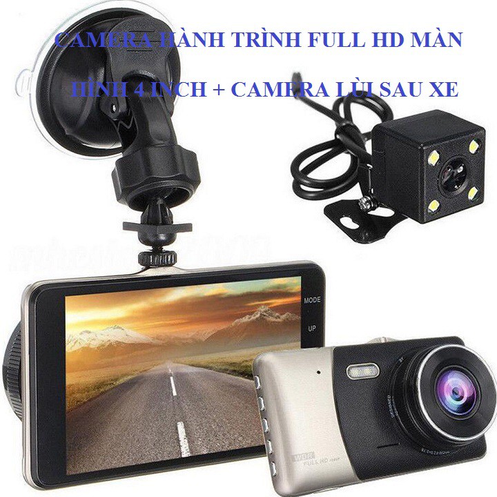 camera hành trình ô tô có kèm camera lùi sau xe