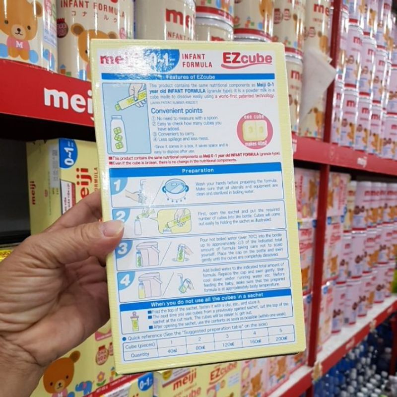 sữa meiji thanh 0_1 hộp 16 thanh  hàng nhập khẩu chính hãng mẫu mới