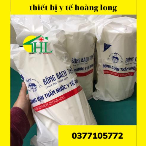 Bông Bạch Tuyết 01kg - Bông Y Tế Thấm Nước Dạng Cuộn
