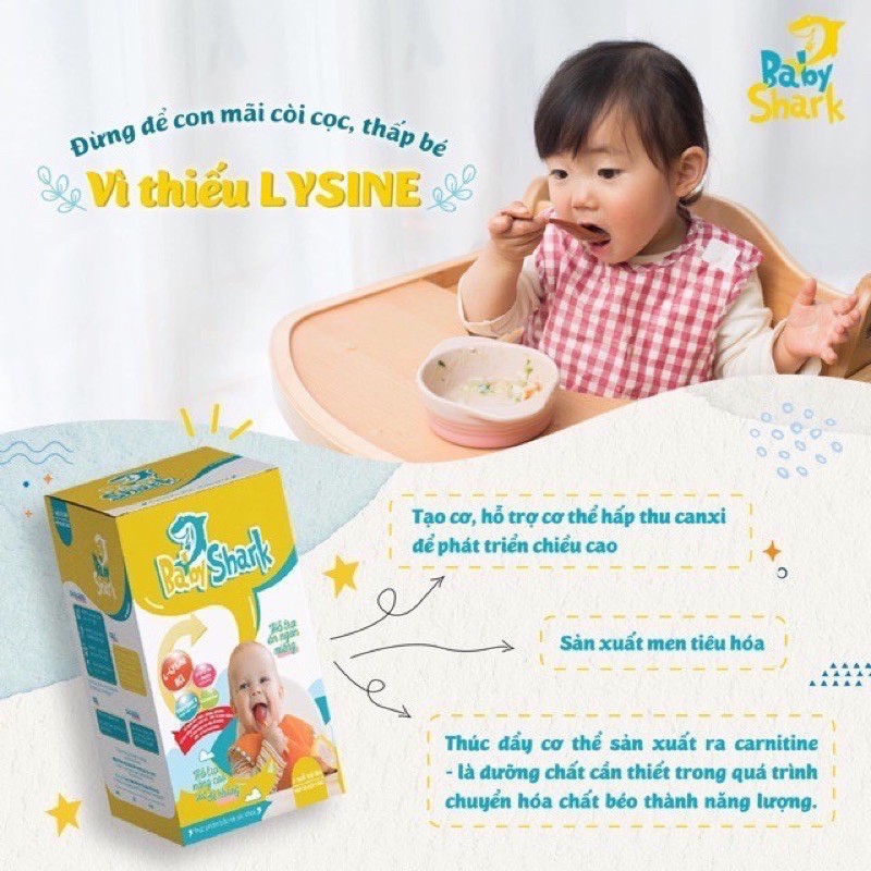 Siro ăn ngon BaBy Shark giúp bé hết biếng ăn ngủ khỏe