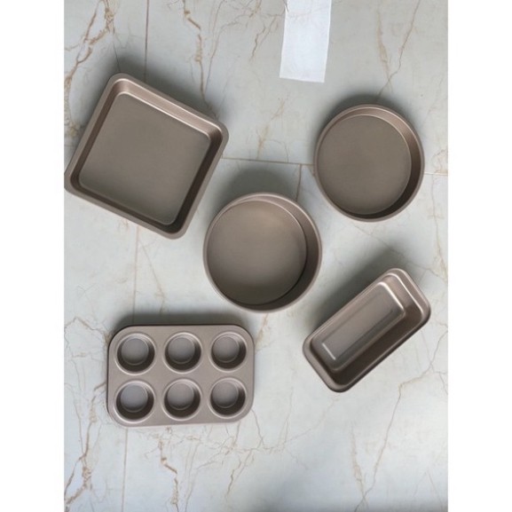 Set 5 Khuôn Làm Bánh , Nướng Bánh Chống Dính
