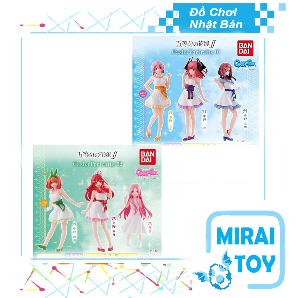 Mô hình GASHA PORTRAITS Nhà có 5 nàng dâu Gotoubun no Hanayome