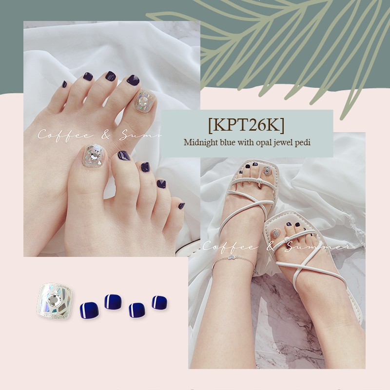 [KISS NEW YORK X MEJIWOO] Collaboration Box Set D Pedi & Anklet Bộ Sản Phẩm Móng Chân - 4 Món