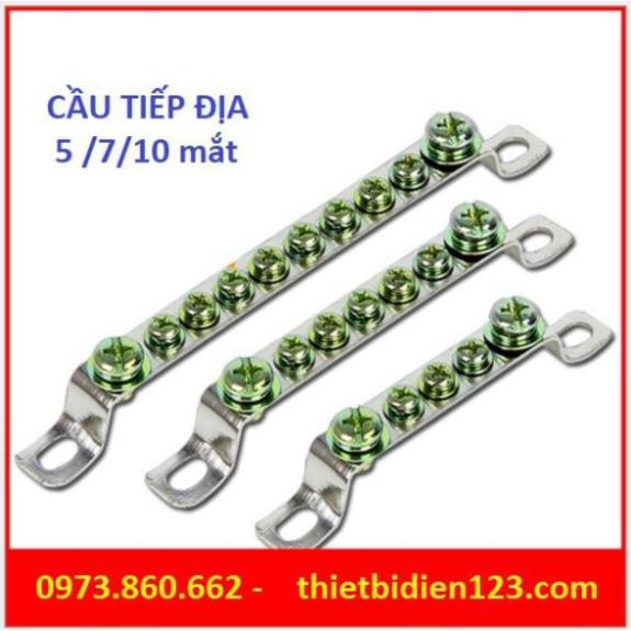 Thanh đồng đấu tiếp địa - cầu đấu tiếp địa PE -TBĐ -Thiết bị điện giá tốt
