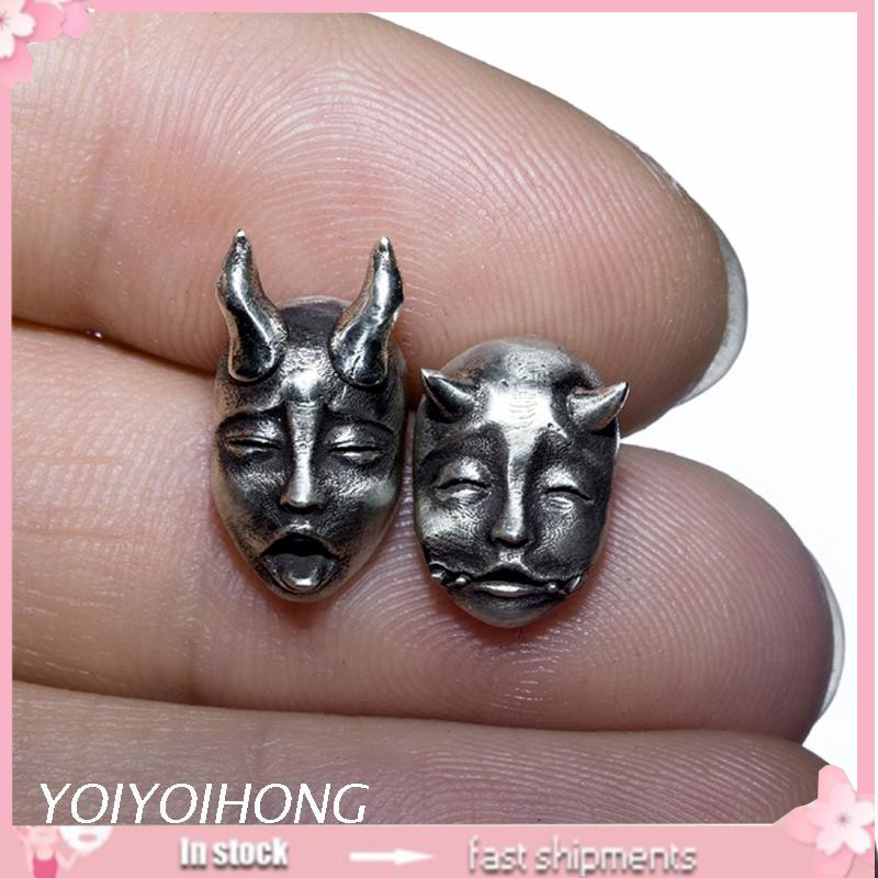 Hoa Tai Hình Mặt Em Bé Phong Cách Gothic Thời Trang