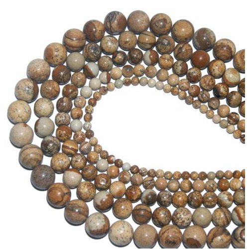 Chuỗi Hạt Đá Nham Thạch Đỏ 6mm/8Mm Dùng Làm Trang Sức Cho 1 Sợi