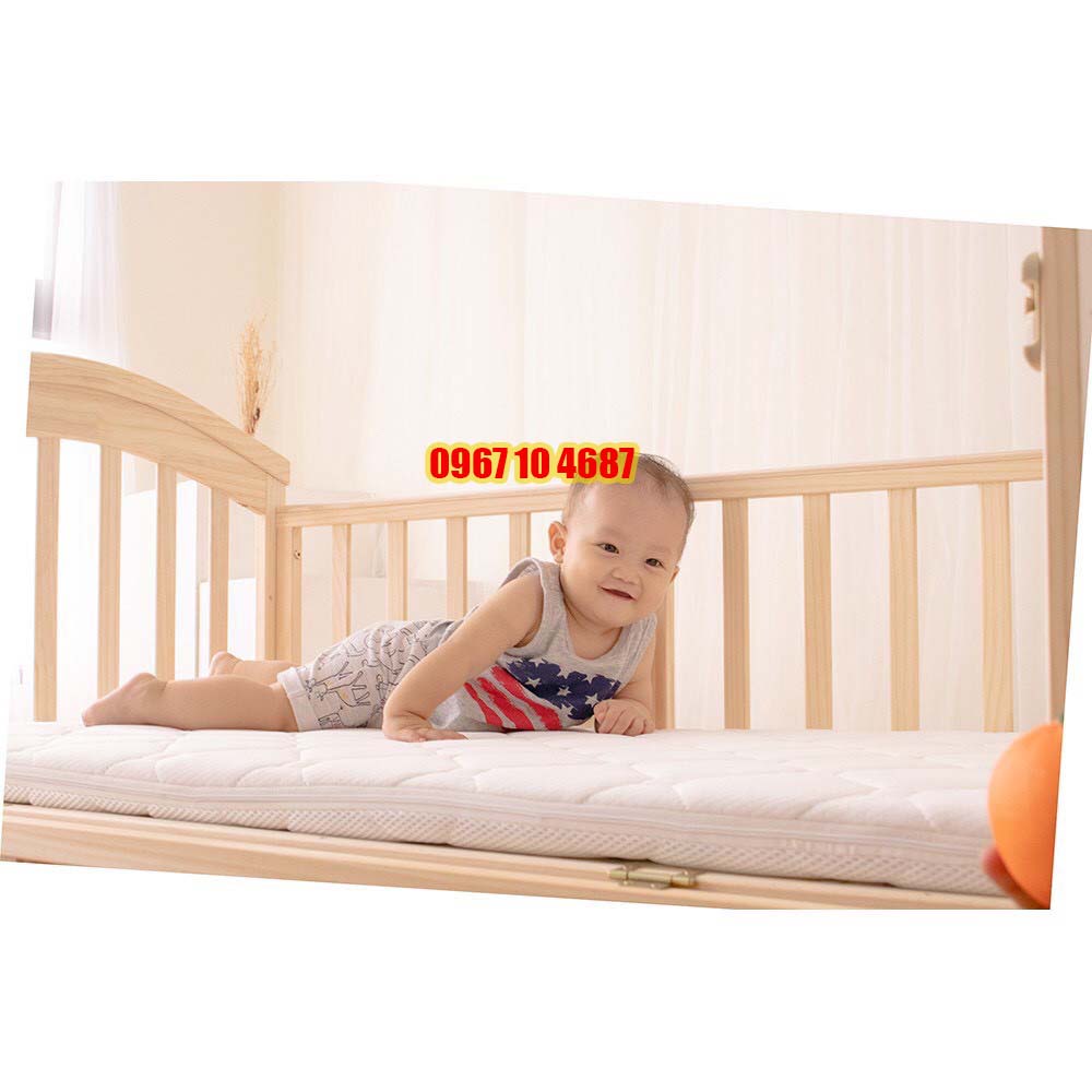 Nệm sơ dừa cho cũi, Đệm cũi cho bé 100% xơ dừa tự nhiên - Thoáng mát