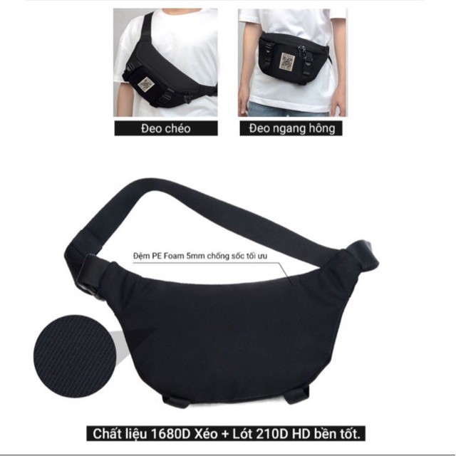 ✅BH 12T✨ Túi đeo chéo Atric bum bag thời trang 2020 / tui deo cheo/ túi bao tử/ tui chéo da/ balo/ ulzzang/ unisex