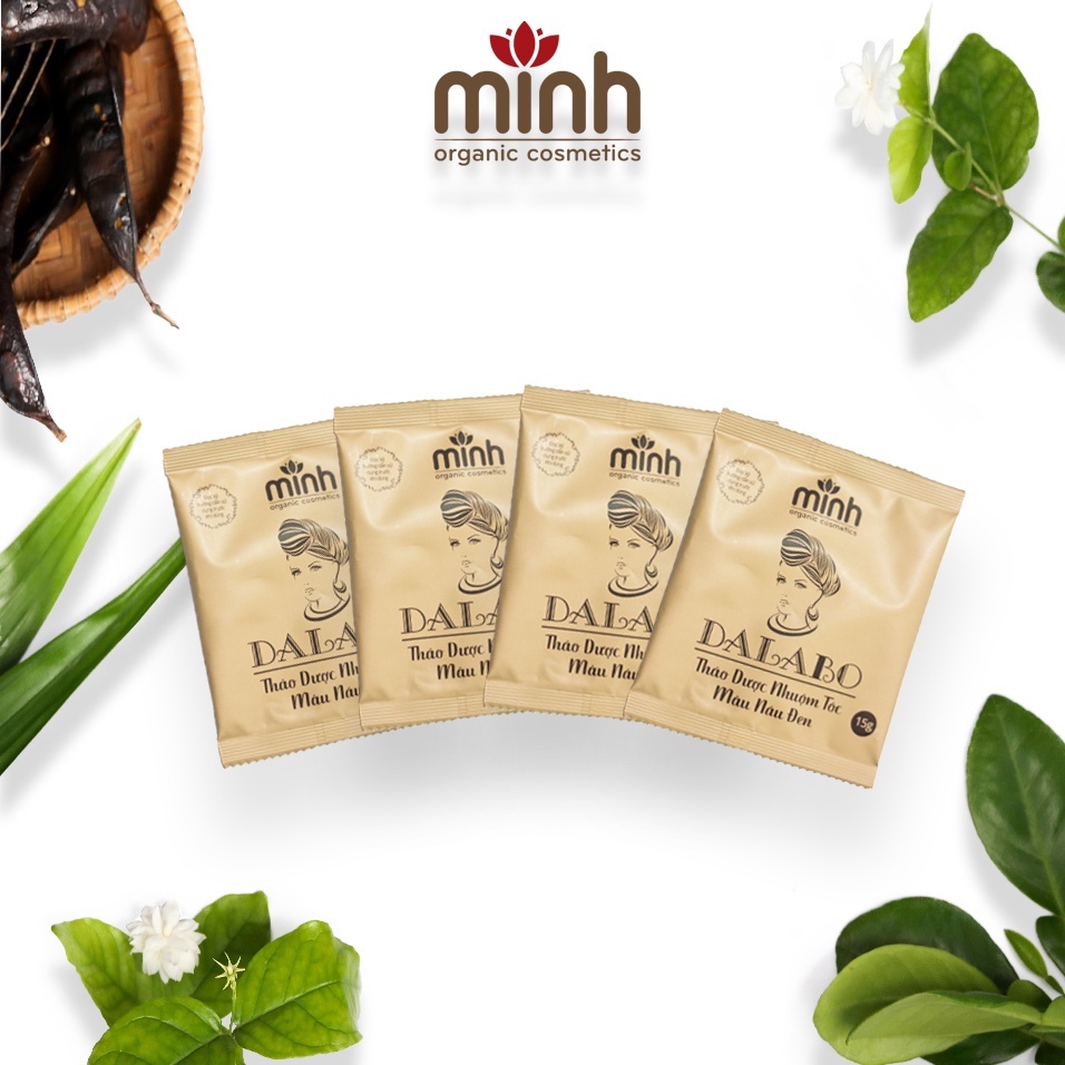 1 gói Thảo dược nhuộm tóc Thảo dược Dalabo - Chính hãng Minh Việt Nam - MÀU ĐEN