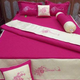Ga phủ giường 1m8*2m+2 vỏ gối