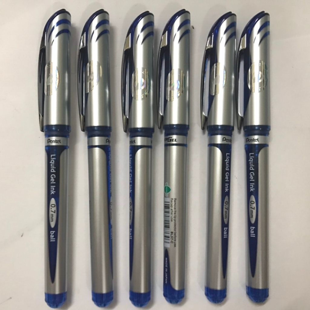 3 bút ký Pentel BL-57/bút ký cao cấp BL57, ngòi 0,7mm, mực xanh, chính hãng, giá rẻ