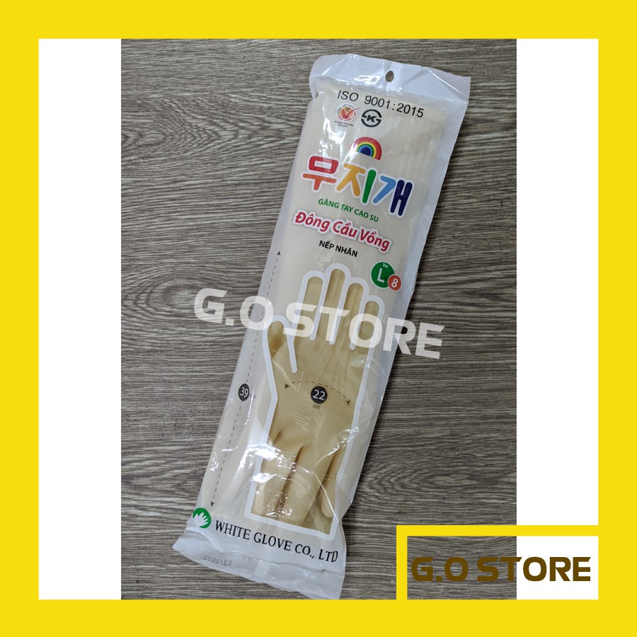 Găng Tay Cao Su Đông Cầu Vồng, 4 size dài ngắn, Giao màu ngẫu nhiên, chất lượng, tiện dụng