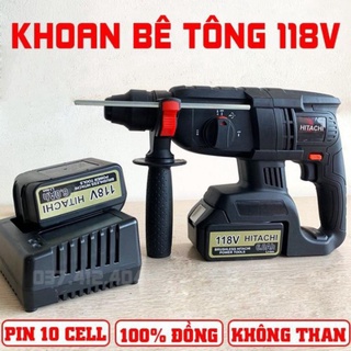 Máy Khoan Bê Tông Pin HITACH 199v, máy khoan đục bê tông siêu khỏe siêu bên máy dùng pin tiện dụng cho công trình