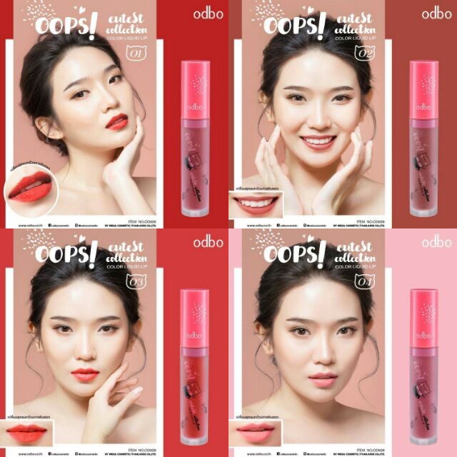 Son Kem Lì ODBO OOPS! Cutest Collection Color Liquid Lip