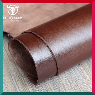 Da Bò Flexible Cao Cấp Thương Hiệu Da Thuộc Sài Gòn Màu Chocolate - Mua Da Bò Thuộc