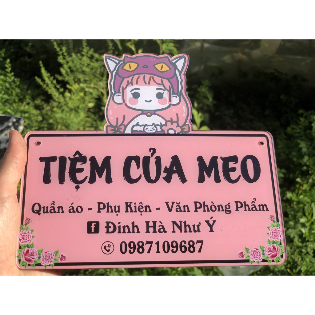 Biển hiệu mica Decor shop bán hàng - Thiết kế theo yêu cầu - Công cụ chống trộm ảnh giá cực rẻ