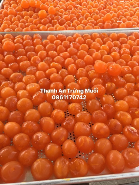 Trứng muối đóng túi hút chân không 50 quả /1 túi Thanh An