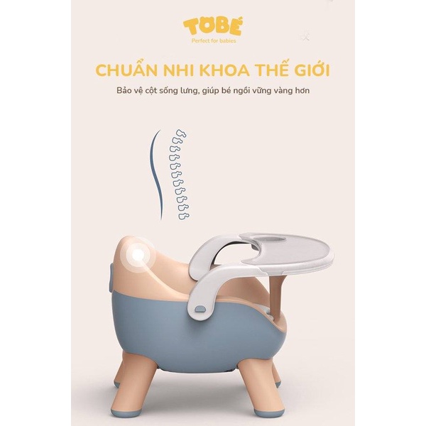 Ghế ăn dặm Eggies cao cấp tiện lợi hỗ trợ sự phát triển siêu an toàn cho bé hàng chính hãng tobe 3106