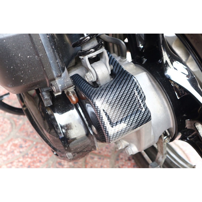 Chụp cóc phuộc sau Vario 150  sơn carbon - đồ choi xe vario 150