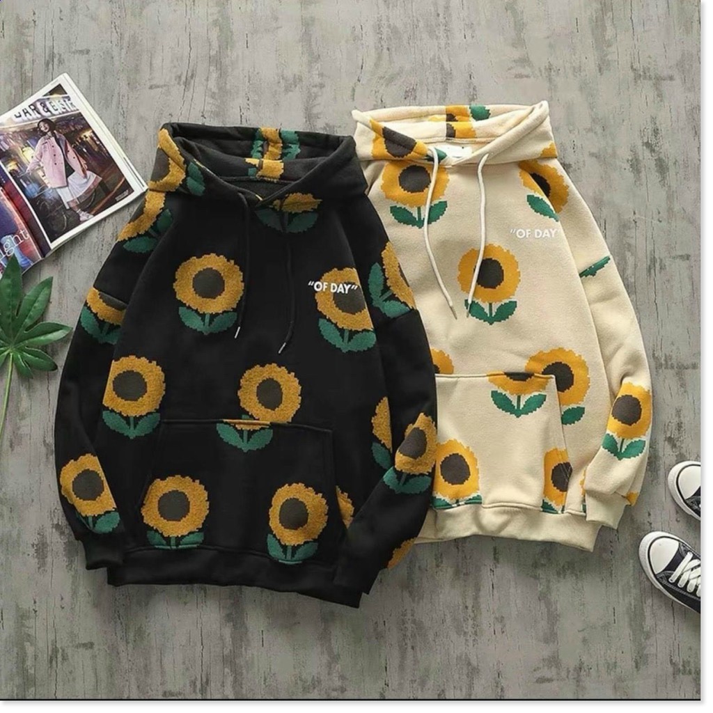 [FREE SHIP TOÀN QUỐC] ÁO KHOÁC HOODIE HOA HƯỚNG DƯƠNG UNISEX CỰC HOT - TREND THỜI THƯỢNG
