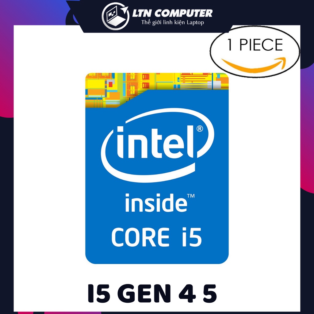 Tem logo Intel core I5 I7 gen 2 gen 3 gen 4 gen 5 gen 6 gen 7 - Tem dán laptop - Tem dán máy tính