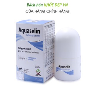 Aquaselin for men 20ml Lăn khử mùi không mùi cho nam - Dùng cho mọi loại da