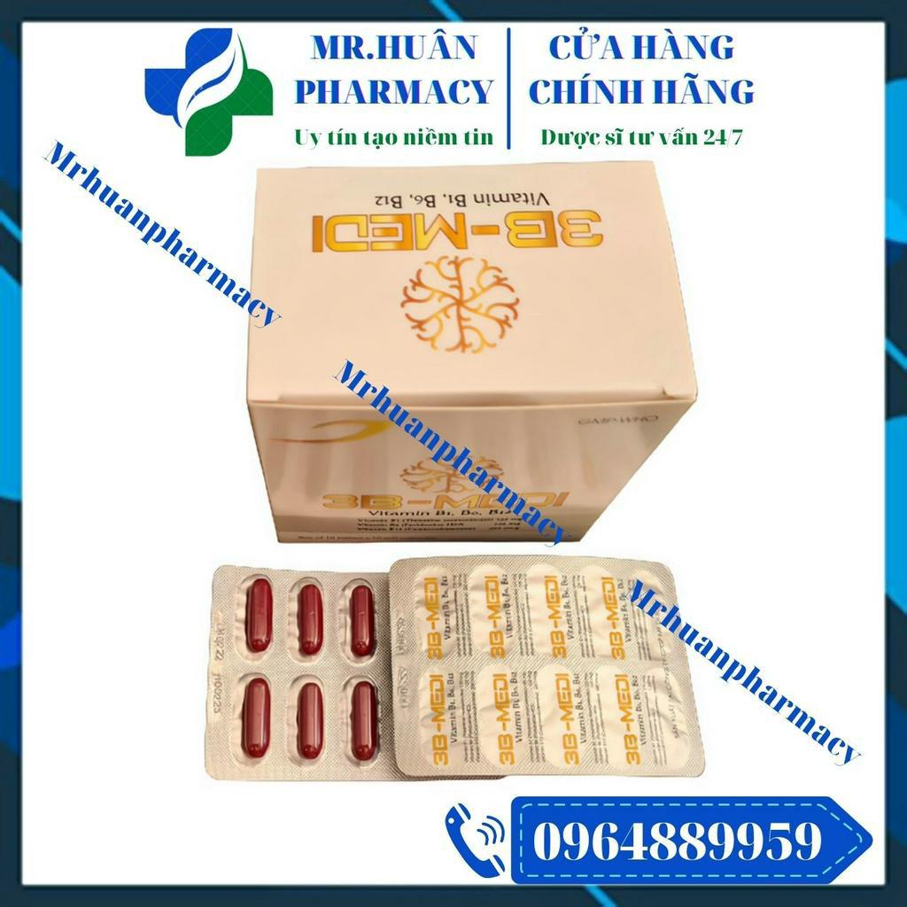 Vitamin B1,B6,B12 3B-MEDI (Hộp 100 viên) - Bổ sung vitamin nhóm B, hỗ trợ tăng sức đề kháng, giảm mệt mỏi