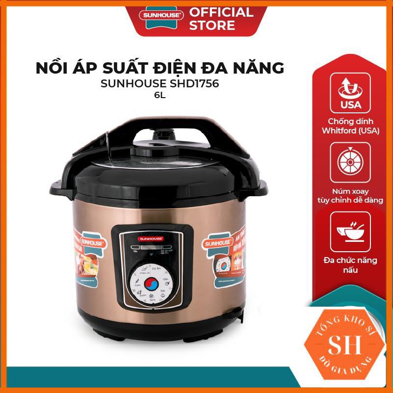 NỒI ÁP SUẤT ĐIỆN ĐA NĂNG SUNHOUSE SHD1756