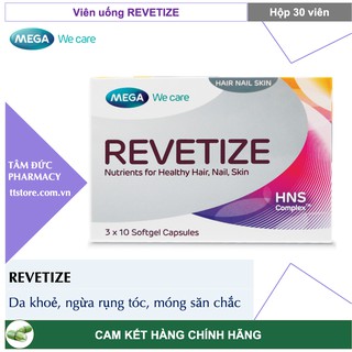 REVETIZE 30 viên - Mega We Care - Ngăn ngừa rụng tóc, kích thích mọc tóc