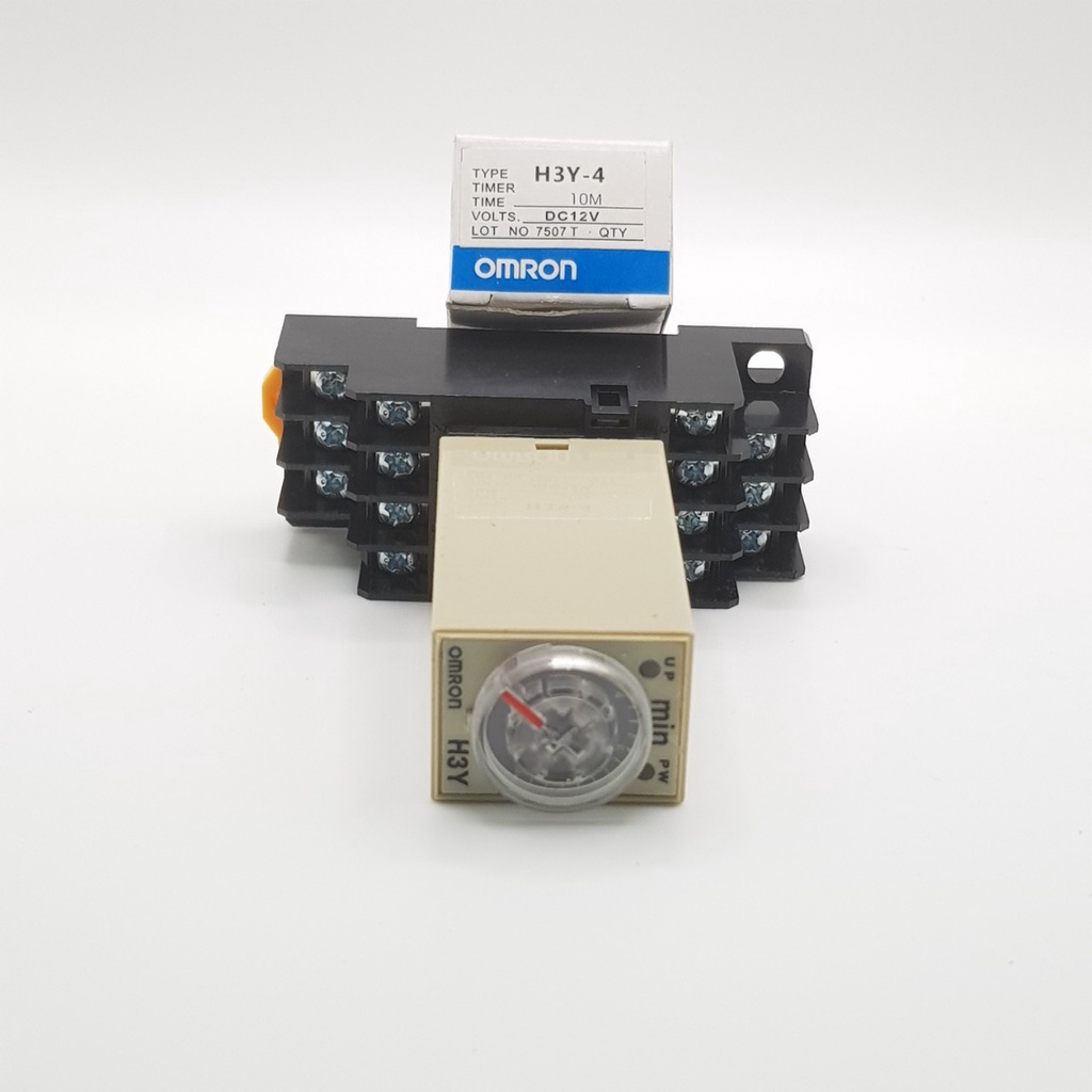 Timer 10 phút 12VDC, relay 12v 10 phút, H3Y-4/ H3Y-2, relay hẹn giờ 10 phút