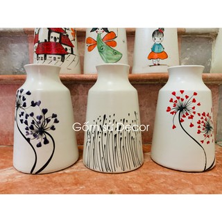 Bình hoa thắt miệng - Gốm sứ Bát Tràng