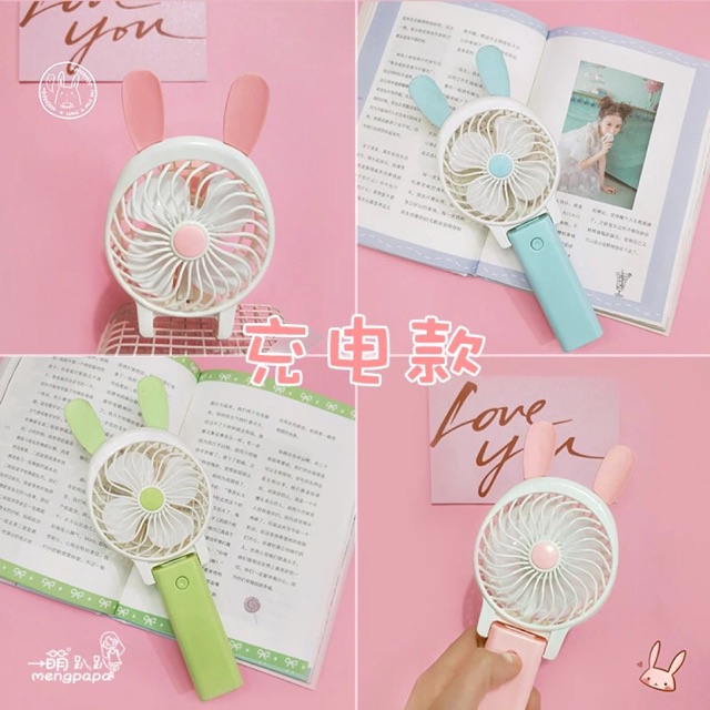 Quạt cầm tay mini pin sạc-Quạt sạc mini cầm tay có thể đặt bàn