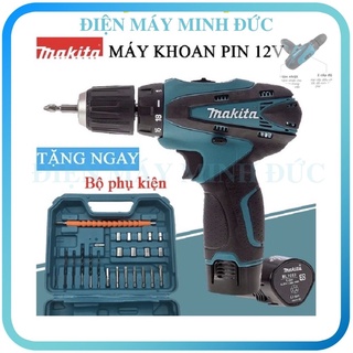 Máy khoan pin cầm tay mini bắn vặn vít  mini Makita 12V hàng chính hãng giá rẻ
