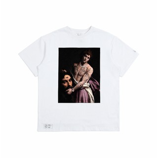 "lil david" tee in white -