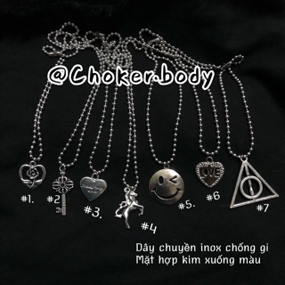 Dây chuyền bi charm mix [ dây 45-50-60cm ]