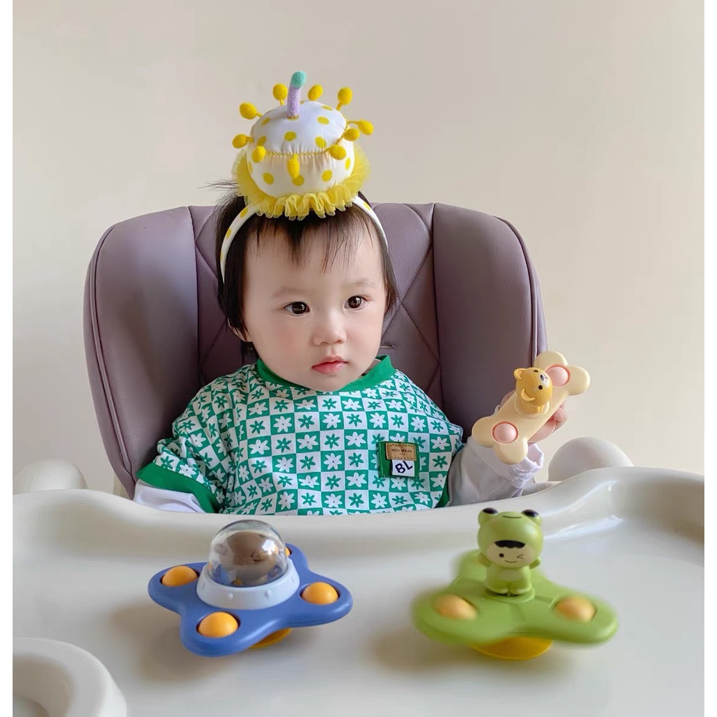 Đồ Chơi Con Quay Spiner Dán Tường kích thích thị giác cho bé