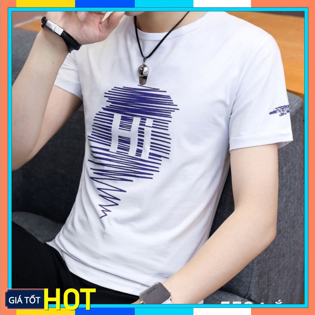 Áo Thun Tay Ngắn 👑FREESHIP👑 Áo thun nam cao cấp tay ngắn in chữ Hi Mã Áo NA558