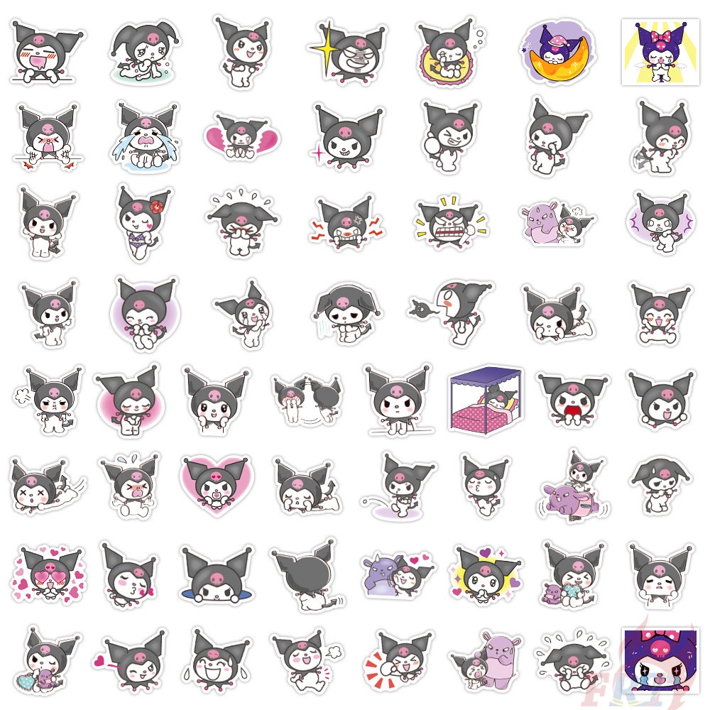 110 Cái / Bộ ❀ Kuromi. Hình Dán Sanrio ❀ Sticker Dán Tường Chống Thấm Nước Thời Trang