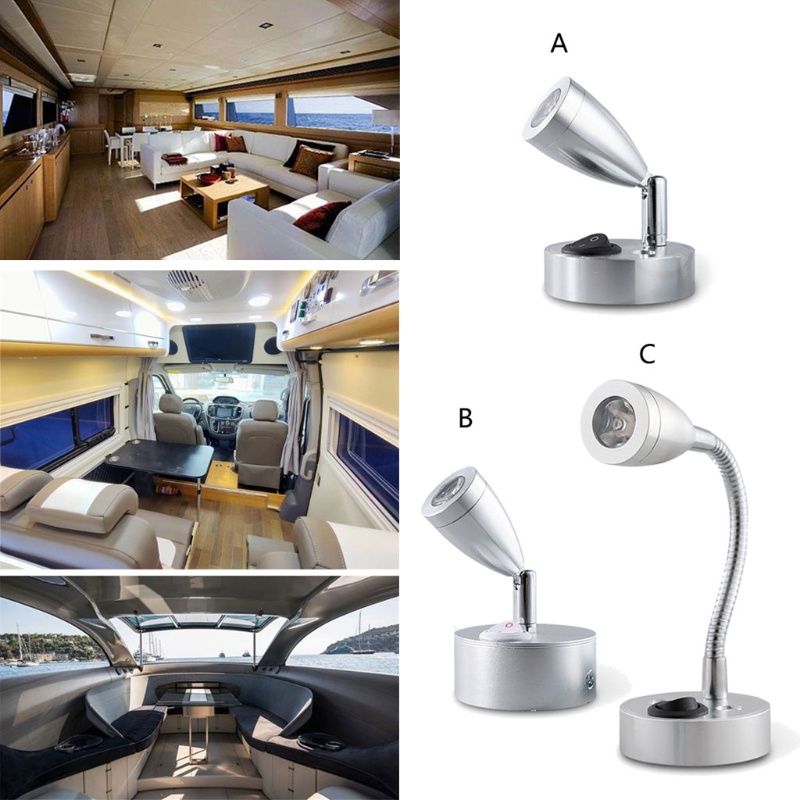Đèn LED Đọc Sách 12V Có Công Tắc Tiện Lợi