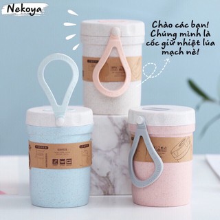 [LOẠI TỐT KÈM MUỖNG]_Cốc Giữ Nhiệt Chống Tràn Cao Cấp Candy Cup 300ML