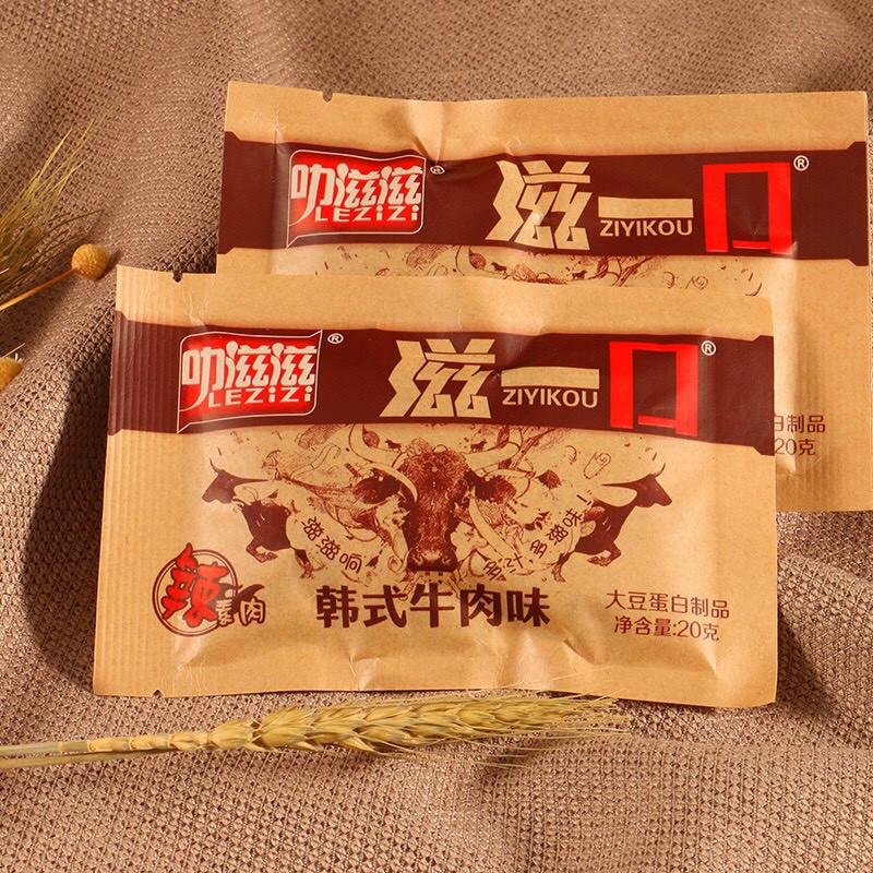 Thịt bò chay cay cay kiểu Hàn Quốc - snack chay gói 20g